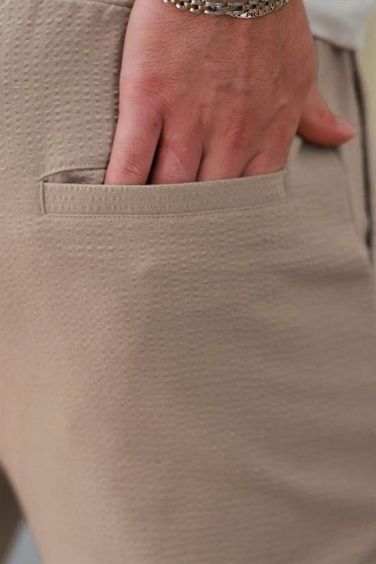MDX Beige Regular Fit Men's Trousers E6572 - Görlitz
