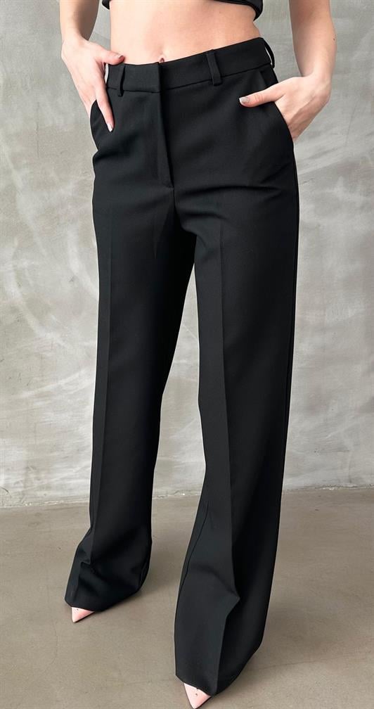 MDX Black High Waist Fabric Pants MG2285 - Jeffersonville