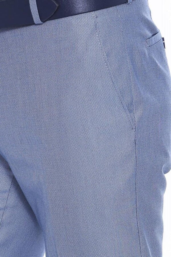WSS Patterned Light Blue Men Trousers  - Acayucan