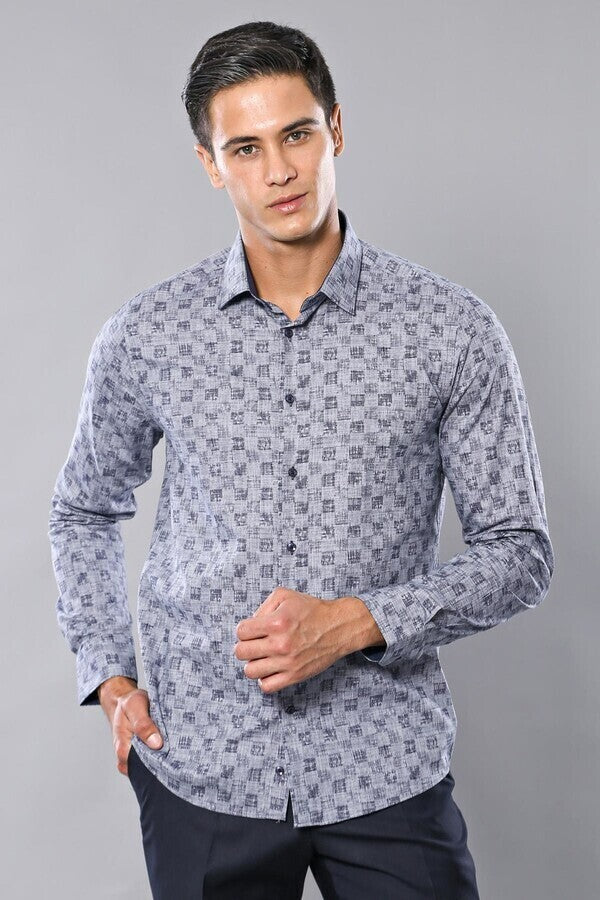 WSS Patterned Long Sleeve Shirt  - Barletta