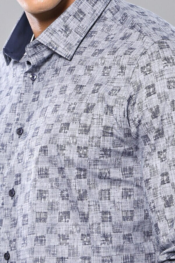 WSS Patterned Long Sleeve Shirt  - Barletta