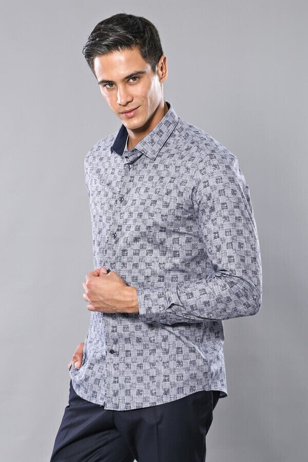WSS Patterned Long Sleeve Shirt  - Barletta