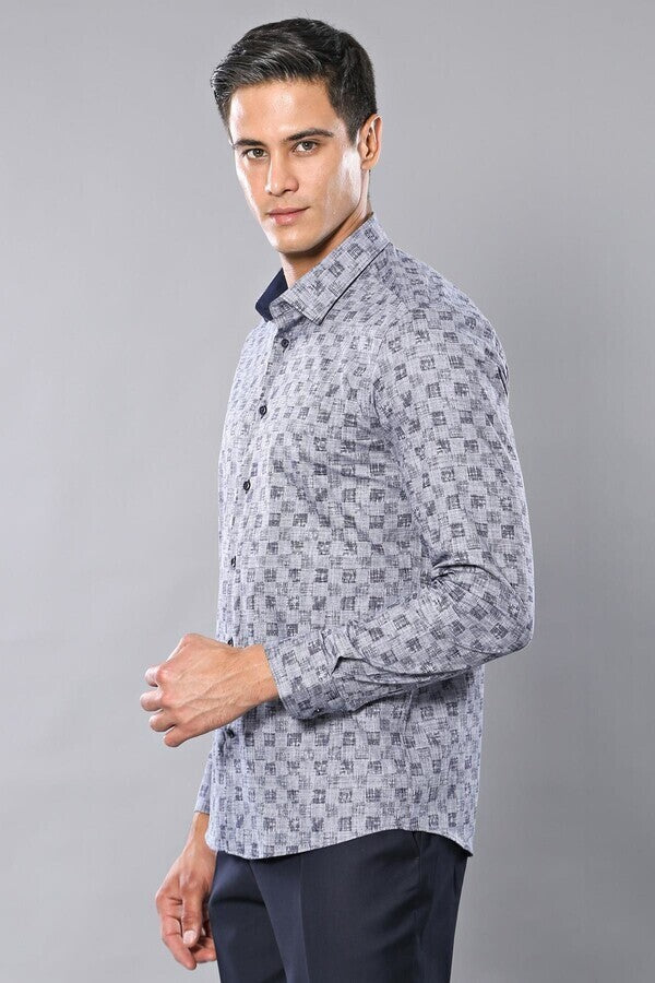 WSS Patterned Long Sleeve Shirt  - Barletta