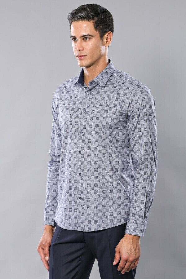 WSS Patterned Long Sleeve Shirt  - Barletta