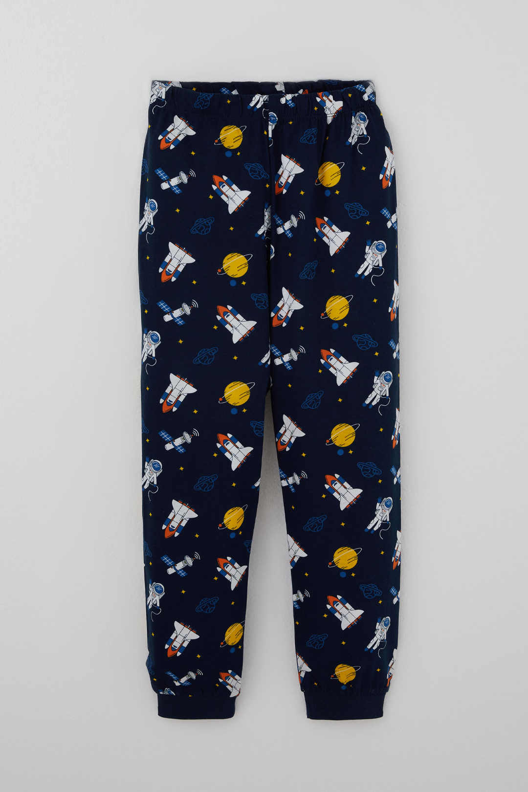 BRE Paty Kıds Erkek Çocuk Pijama Takımı Kısa Kollu Uzay Temalı Astronot Desenli 82 Yaş, Lacivert - Lakewood