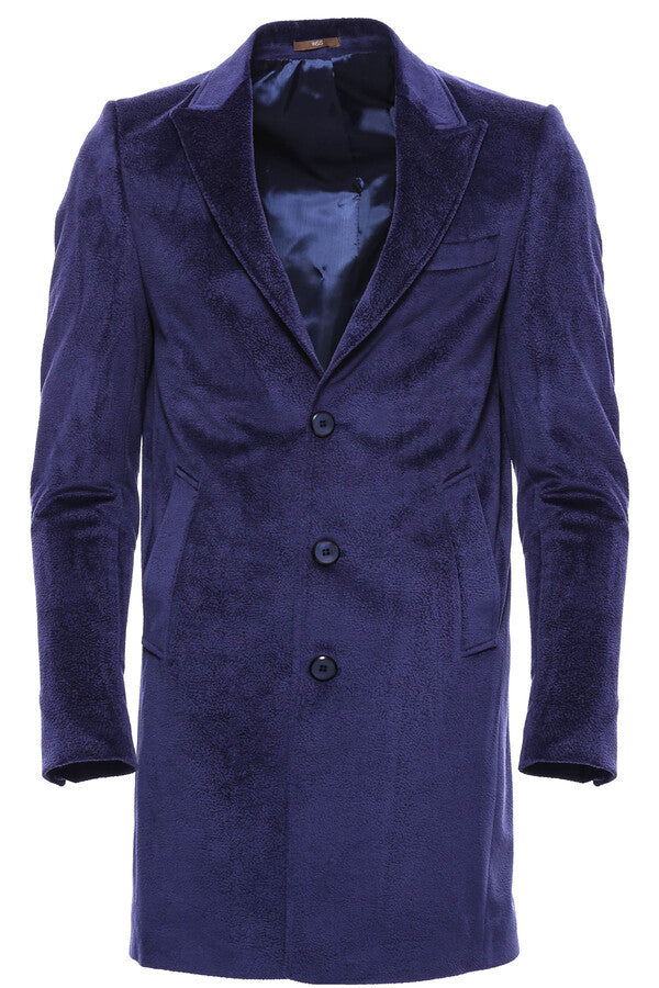WSS Peak Lapel Blue Men Coat  - Vlaardingen