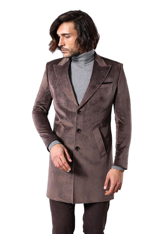 WSS Peak Lapel Mink Men Coat  - Euskirchen