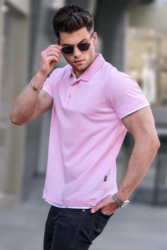 MDX Pink Basic Polo Neck T-shirt 5885 - Nürtingen