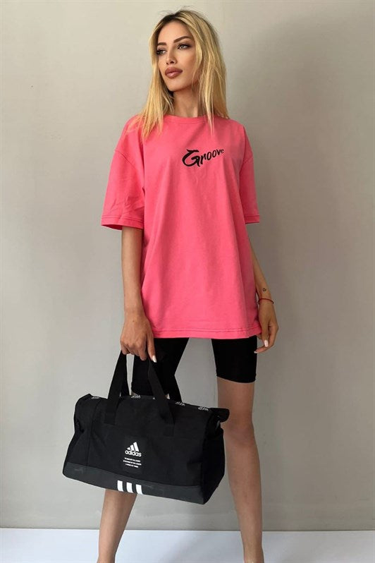 MDX Pink Printed Oversized T-shirt MG1491 - Dülmen