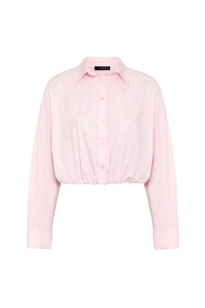 ANT Antioch Pink Crop Poplin Women's Shirt - Toronto