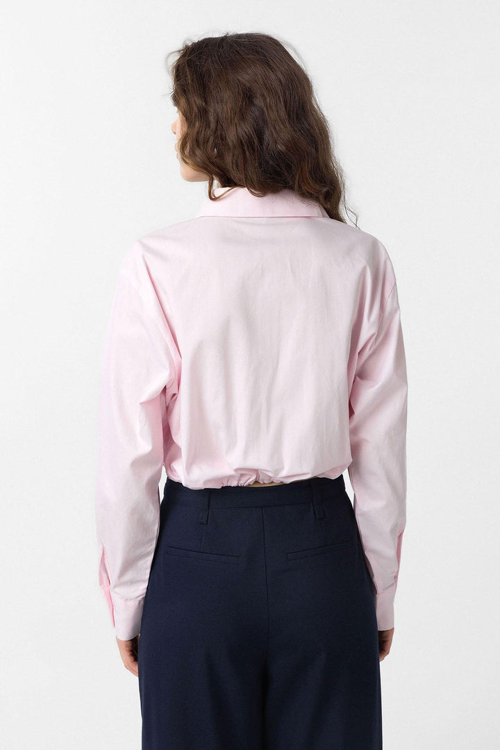 ANT Antioch Pink Crop Poplin Women's Shirt - Toronto
