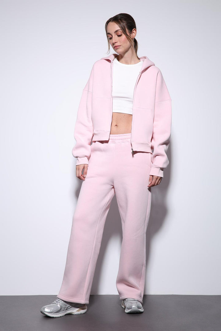 ANT Antioch Pink Zippered Hooded Women's Sweatshirt - Grantham