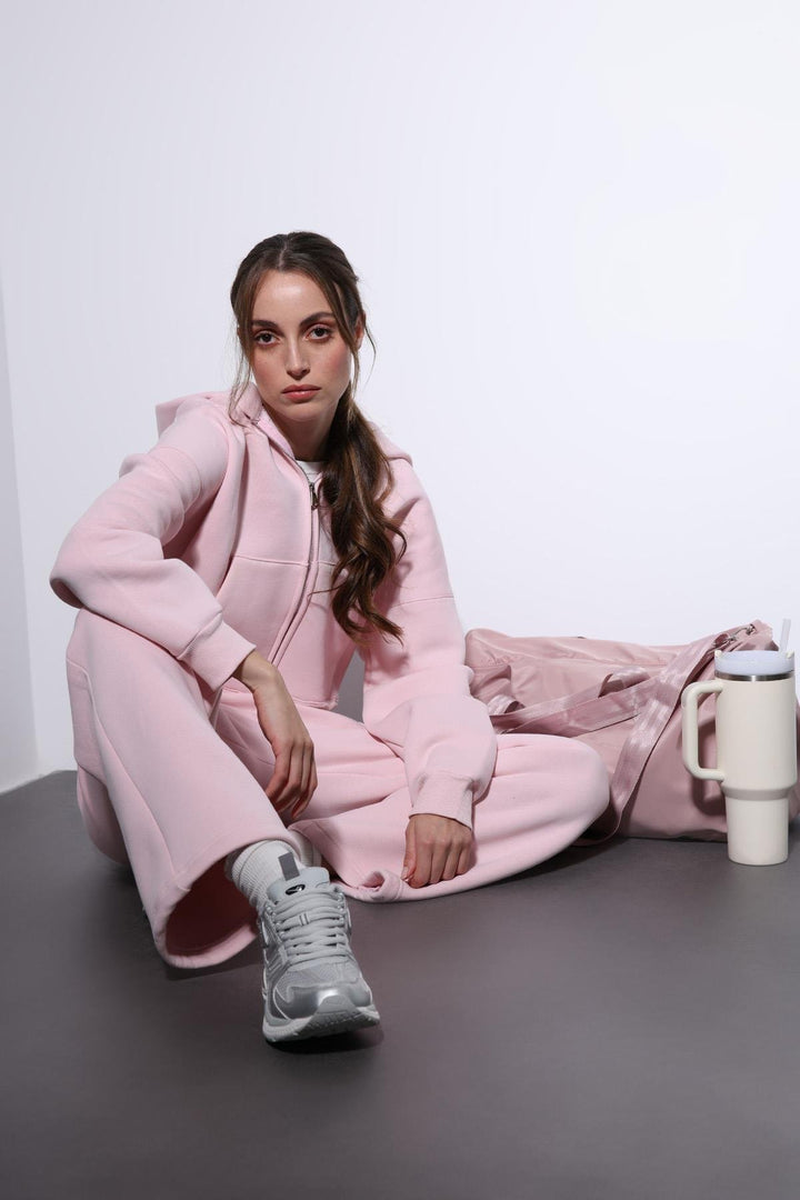 ANT Antioch Pink Zippered Hooded Women's Sweatshirt - Grantham