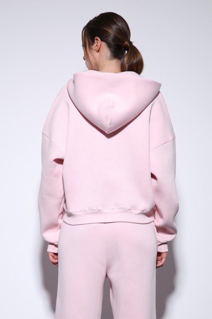 ANT Antioch Pink Zippered Hooded Women's Sweatshirt - Grantham