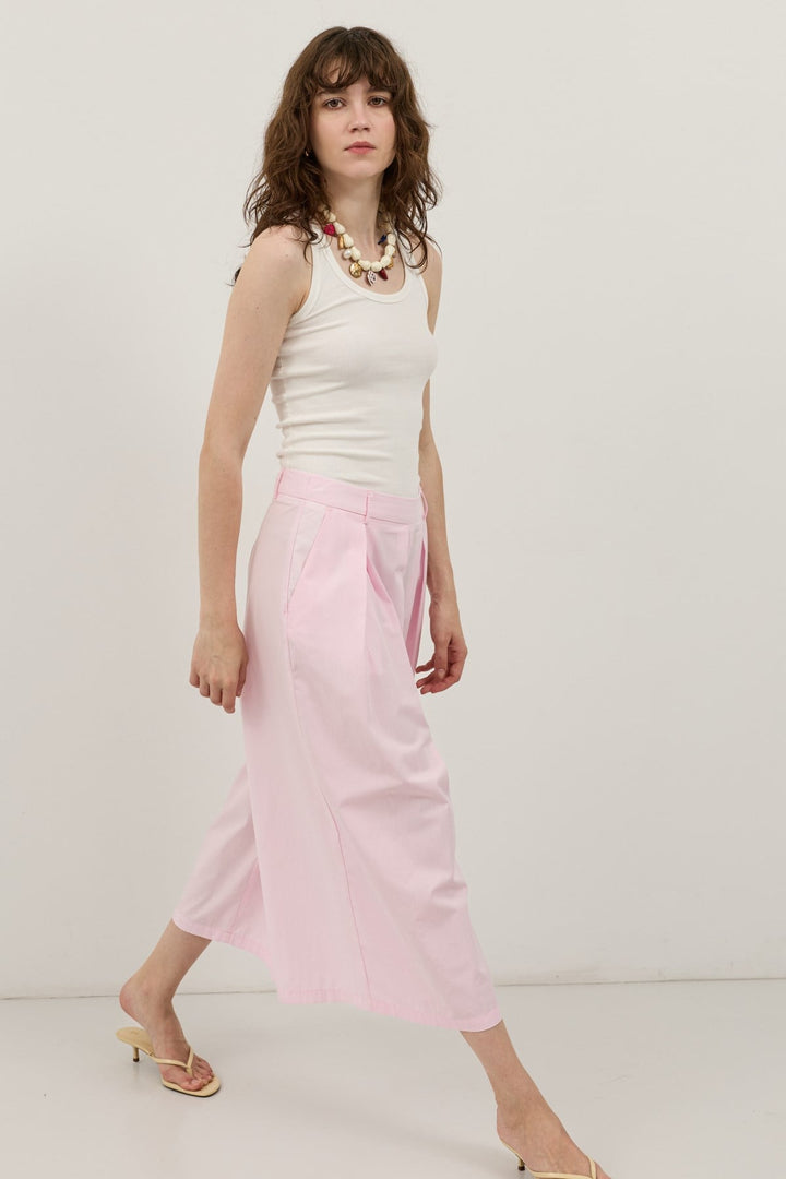 ANT Antioch Pembe Pileli Culotte Pantolon - Rochester
