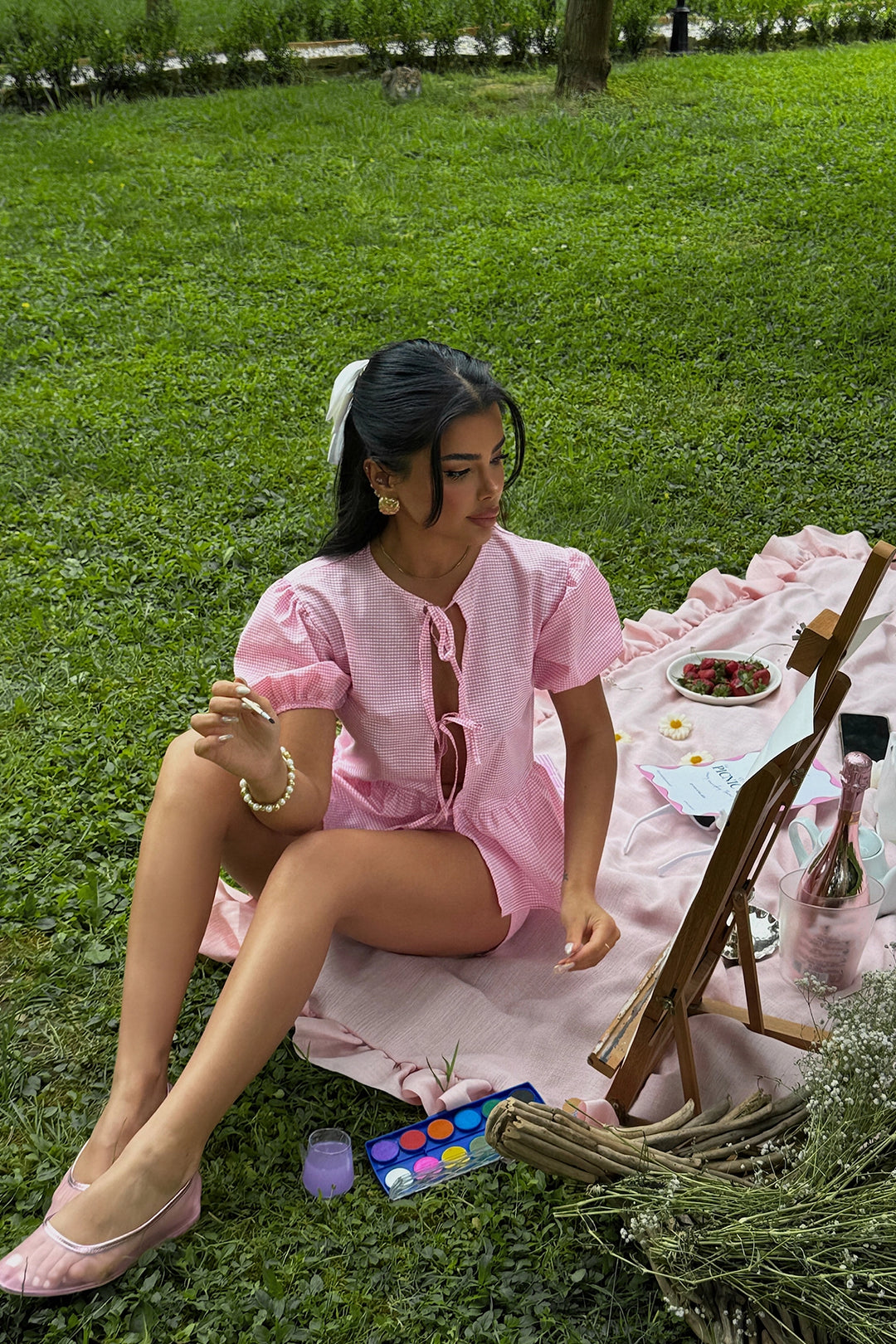 مجموعة EYY Women Pink Laura Pötikare المكونة من قطعتين - بيكو ريفيرا