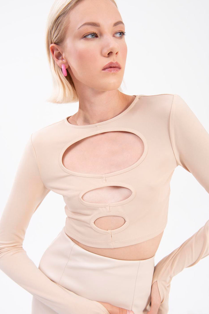 BSL Women Cut out crop top - Livermore