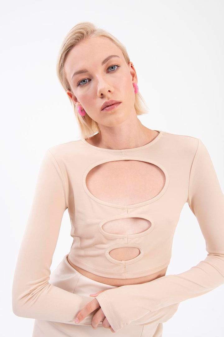 BSL Women Cut out crop top - Livermore