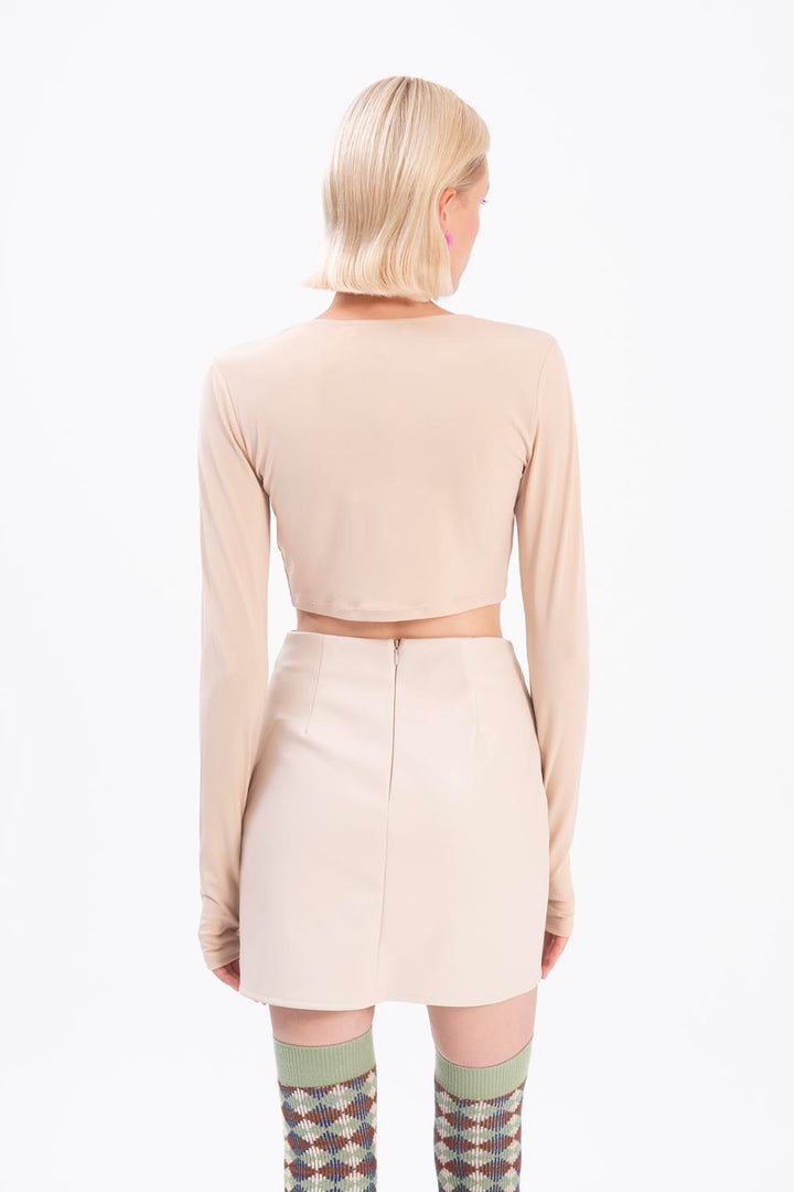 BSL Women Cut out crop top - Livermore