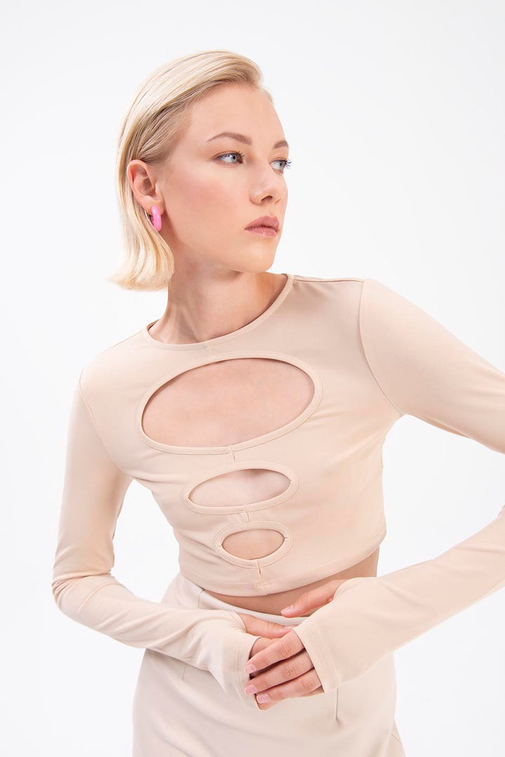 BSL Women Cut out crop top - Livermore