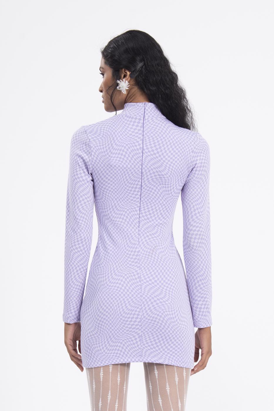 BSL Women Cut out detailed high neck mini dress - Newport