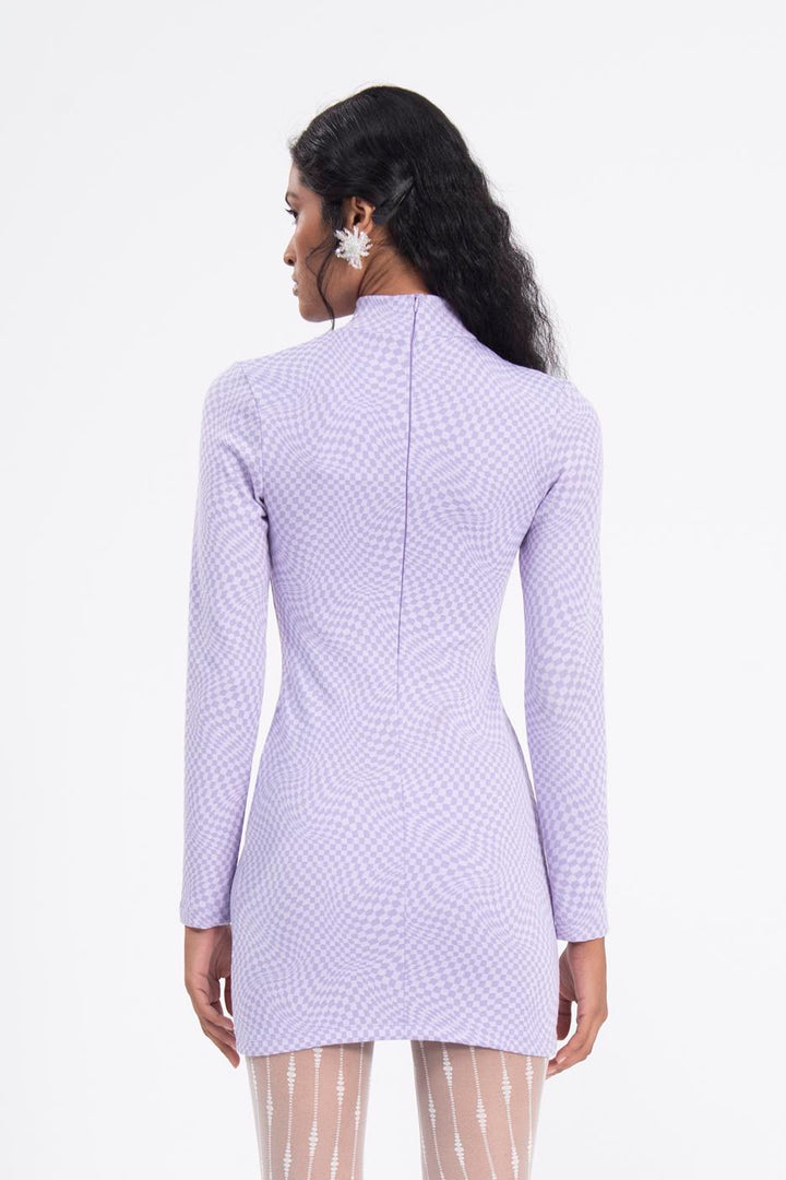 BSL Women Cut out detailed high neck mini dress - Newport