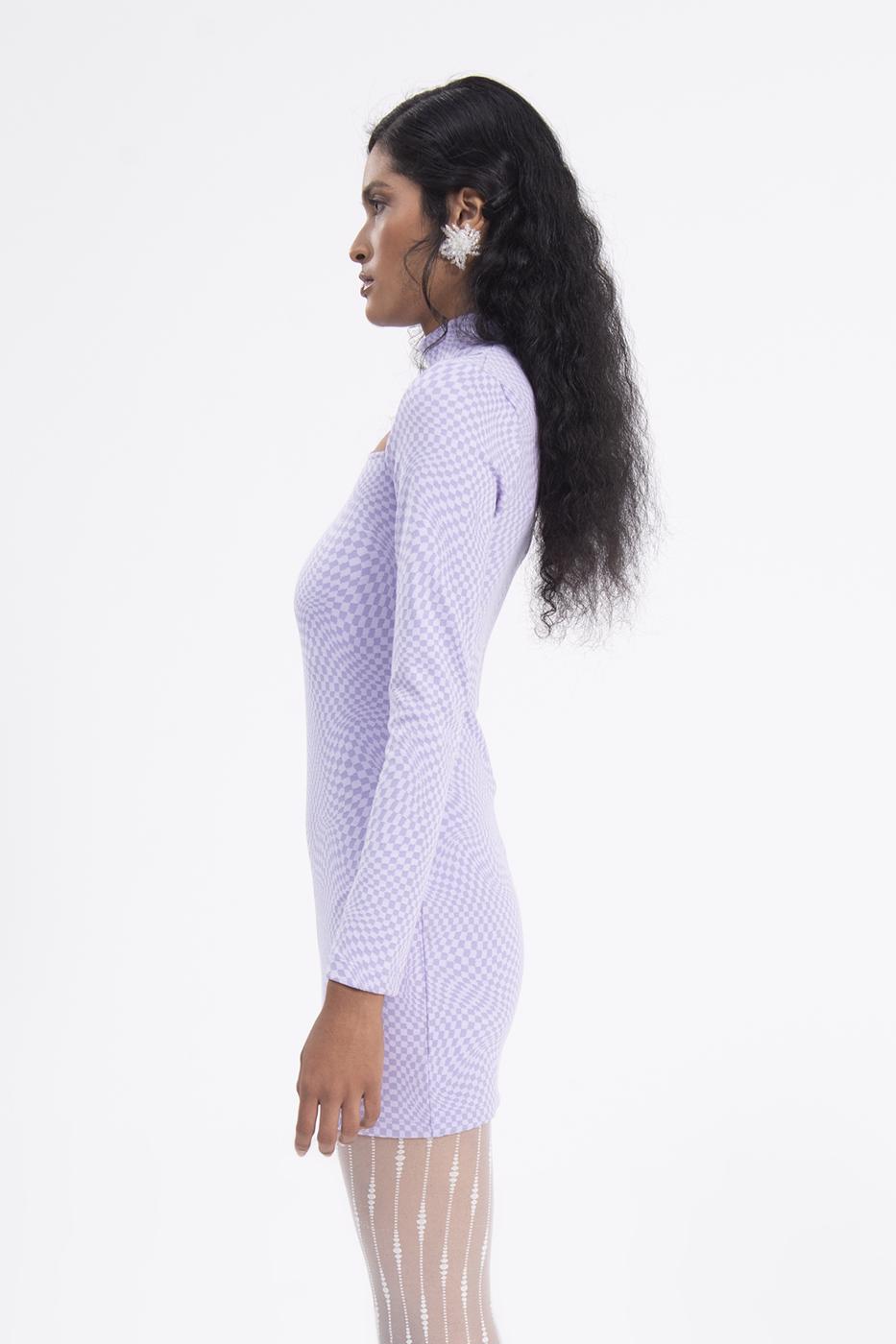 BSL Women Cut out detailed high neck mini dress - Newport