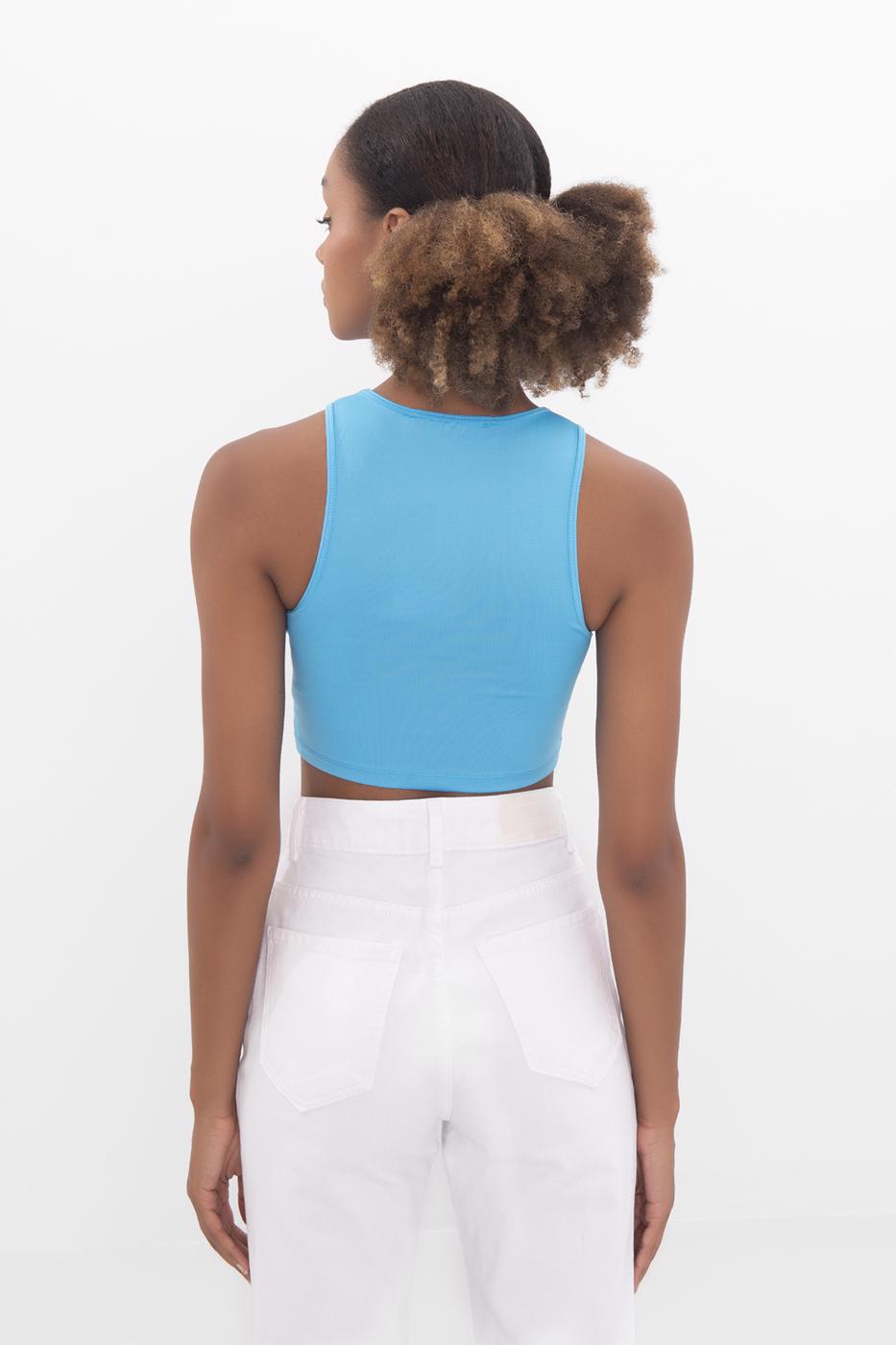 BSL Women Cut out detailed sleeveless crop top - Ravensburg