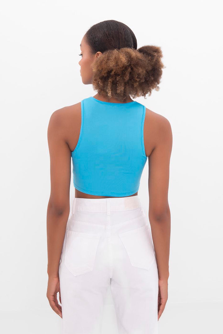 BSL Women Cut out detailed sleeveless crop top - Ravensburg