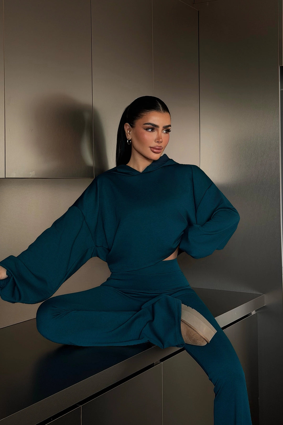 EYY Women Petrol Green Kerrie Tracksuit Set - Ostfildern