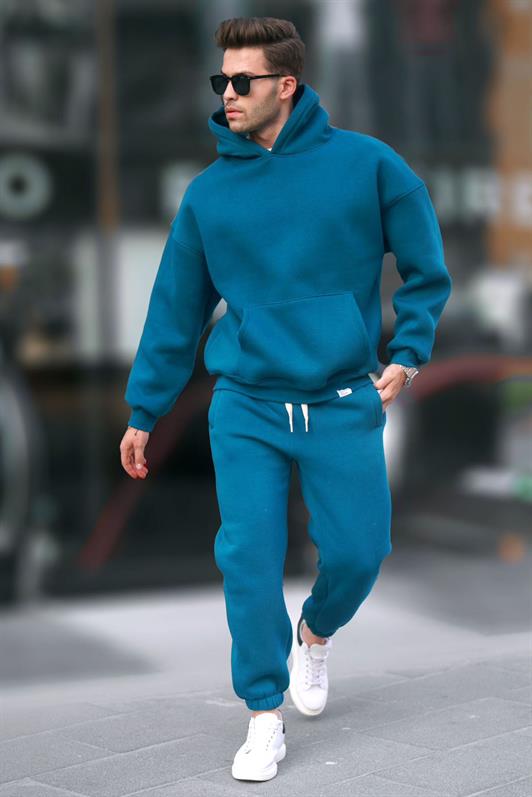 MDX Petrol Blue Hooded Basic Tracksuit 5925 - Porta Westfalica