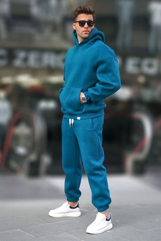 MDX Petrol Blue Hooded Basic Tracksuit 5925 - Porta Westfalica