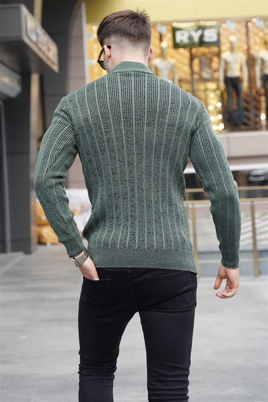 MDX Petrol Green Half Fisherman Collar Sweater 5761 - Roeselare
