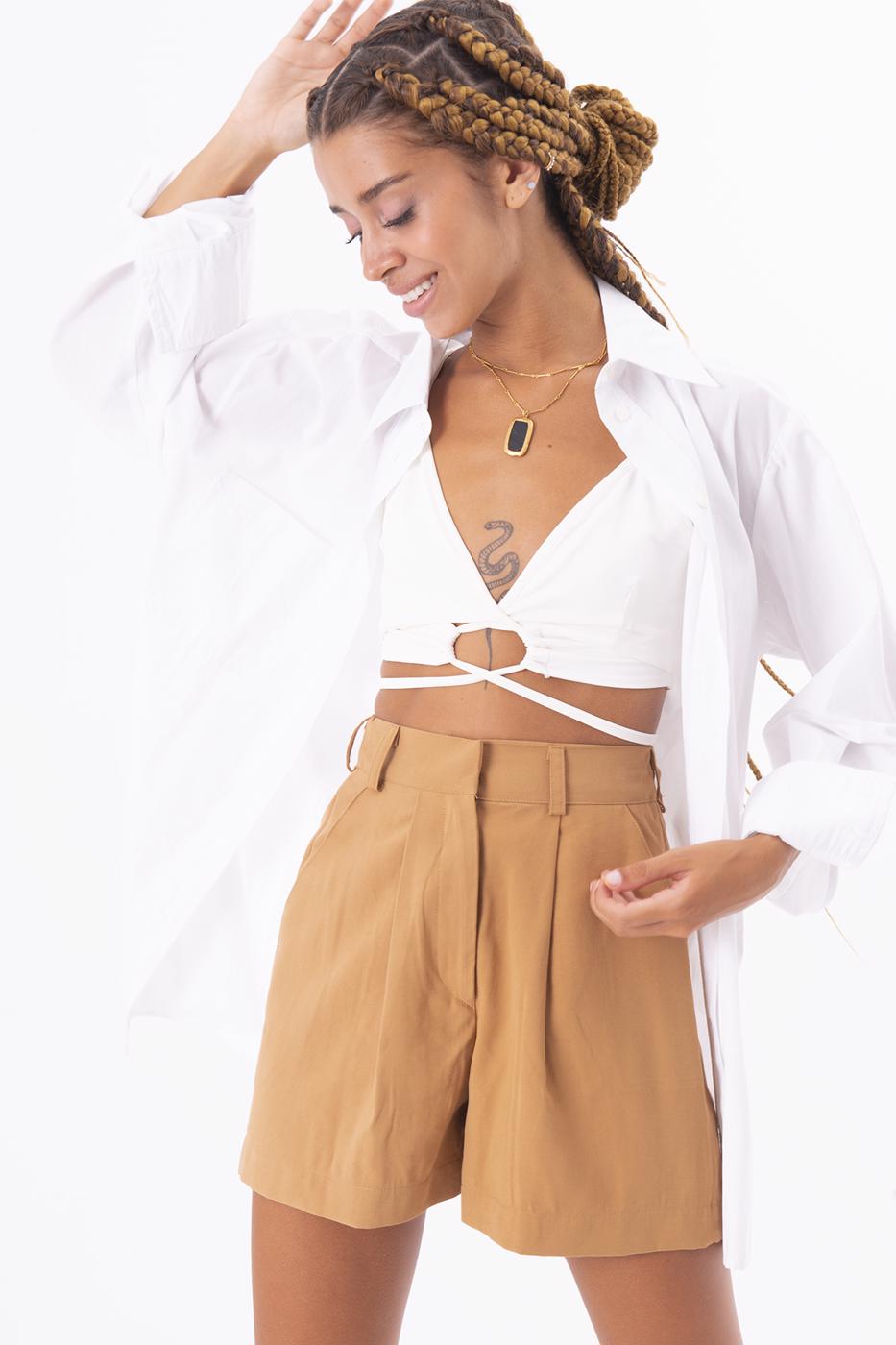 BSL Women Pleated Short Short - Smyrna