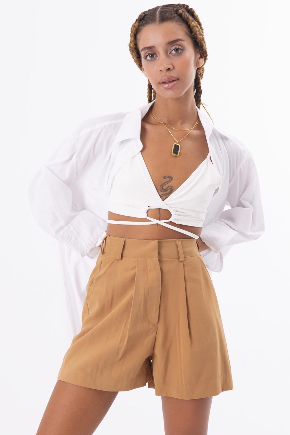 BSL Women Pleated Short Short - Smyrna