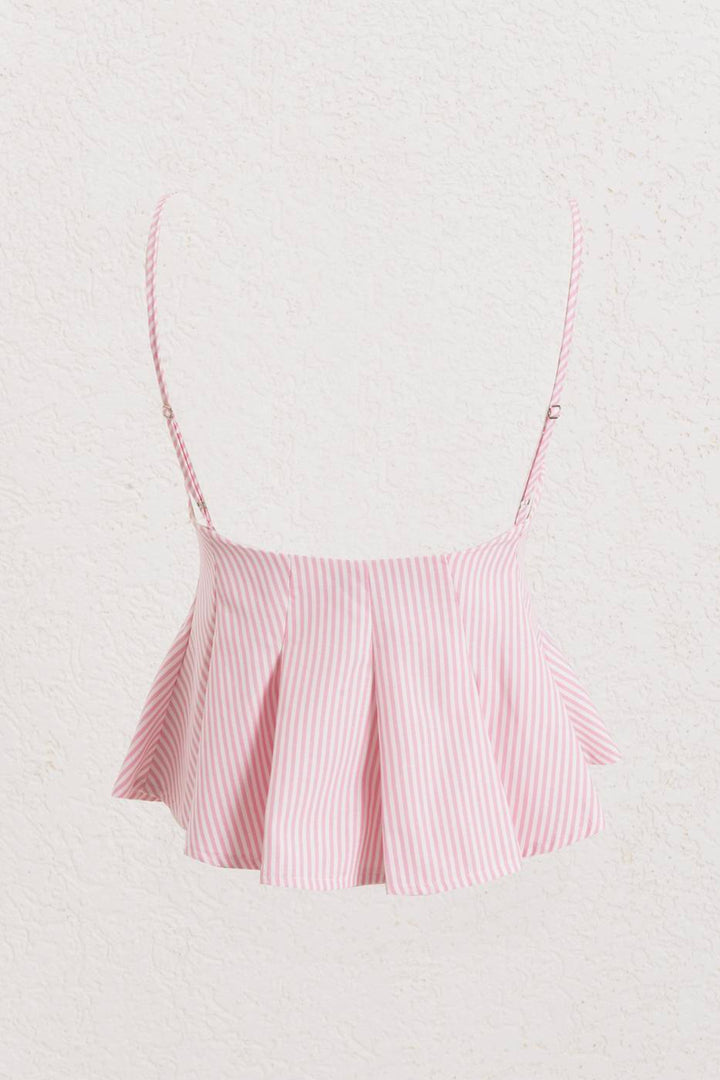 BSL Women Pleated Strap Blouse - Streamwood