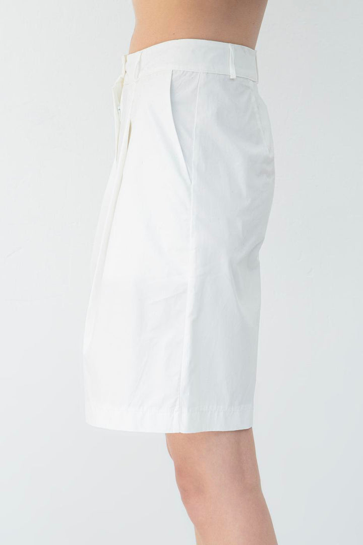 BSL Women Pleated Bermuda Shorts - Mobile