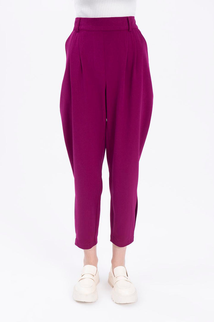 BSL Women Pleated carrot pants - Spalding