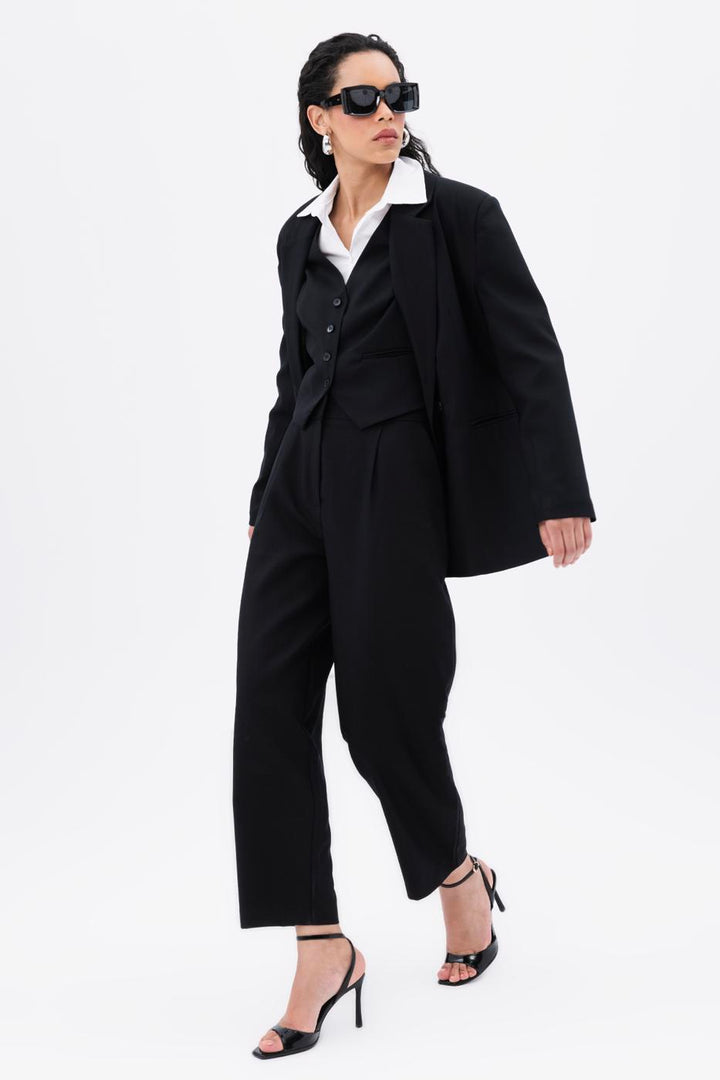 BSL Women Pleated Carrot Trousers - Tlalnepantla