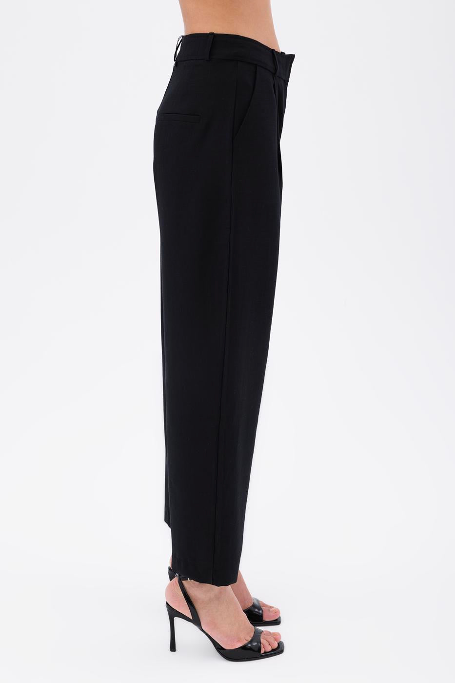 BSL Women Pleated Carrot Trousers - Tlalnepantla