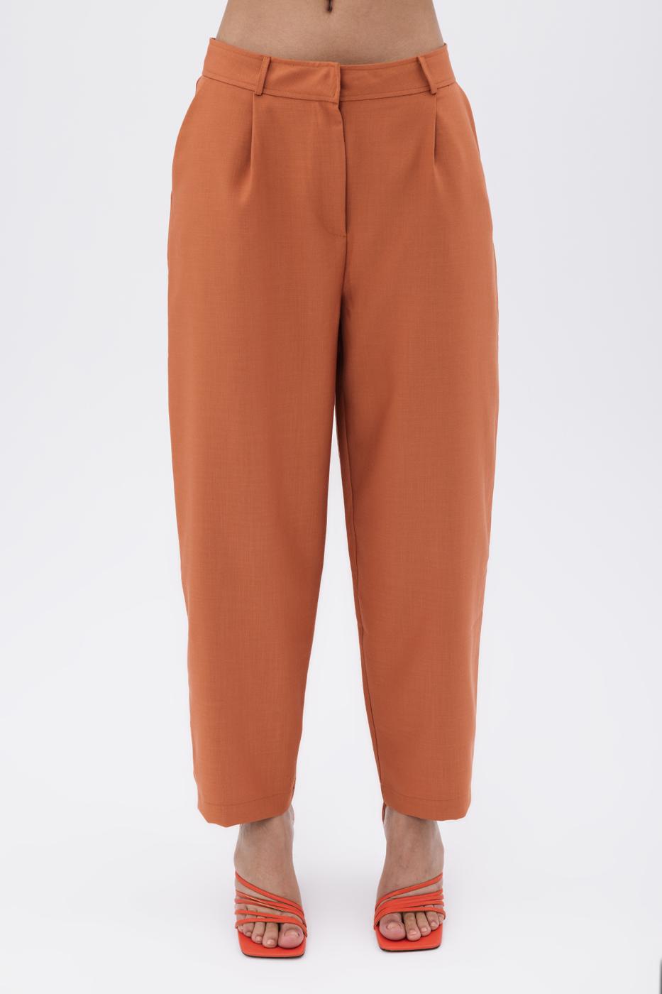 BSL Women Pleated Carrot Trousers - Huauchinango
