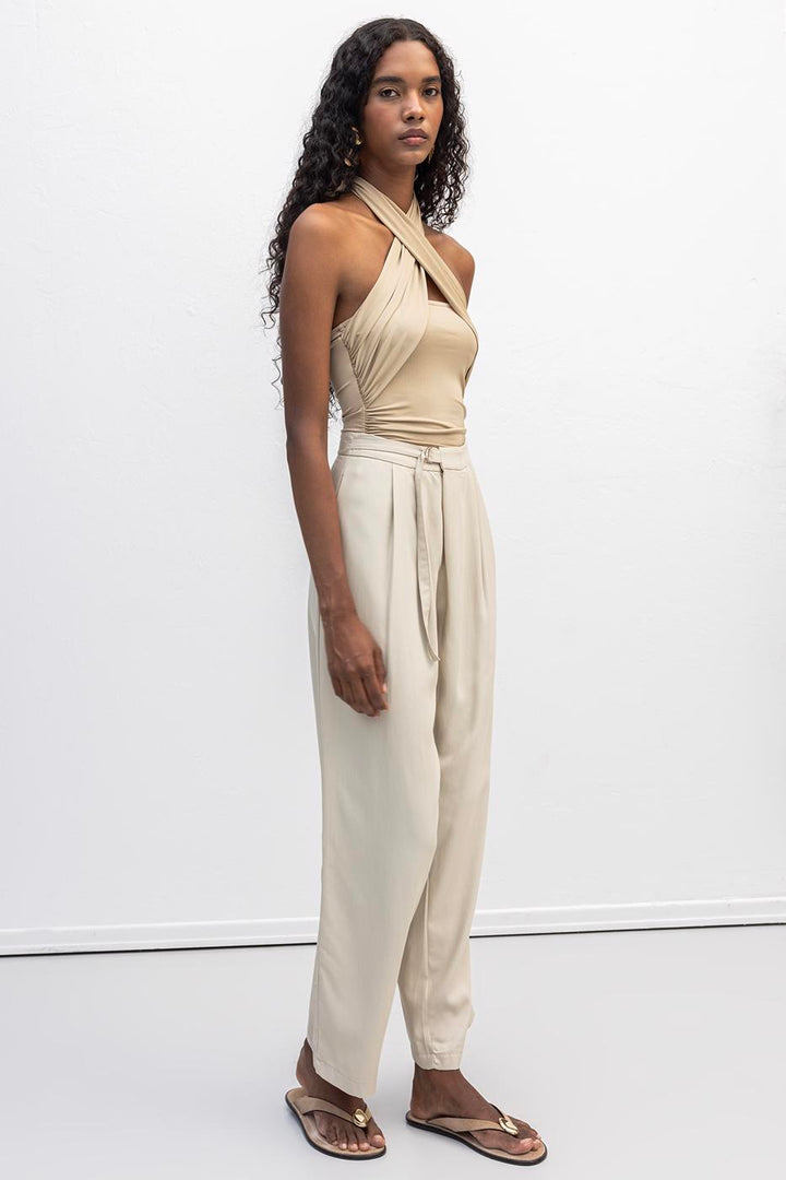 BSL Women Pleated Carrot Trousers - Rheine