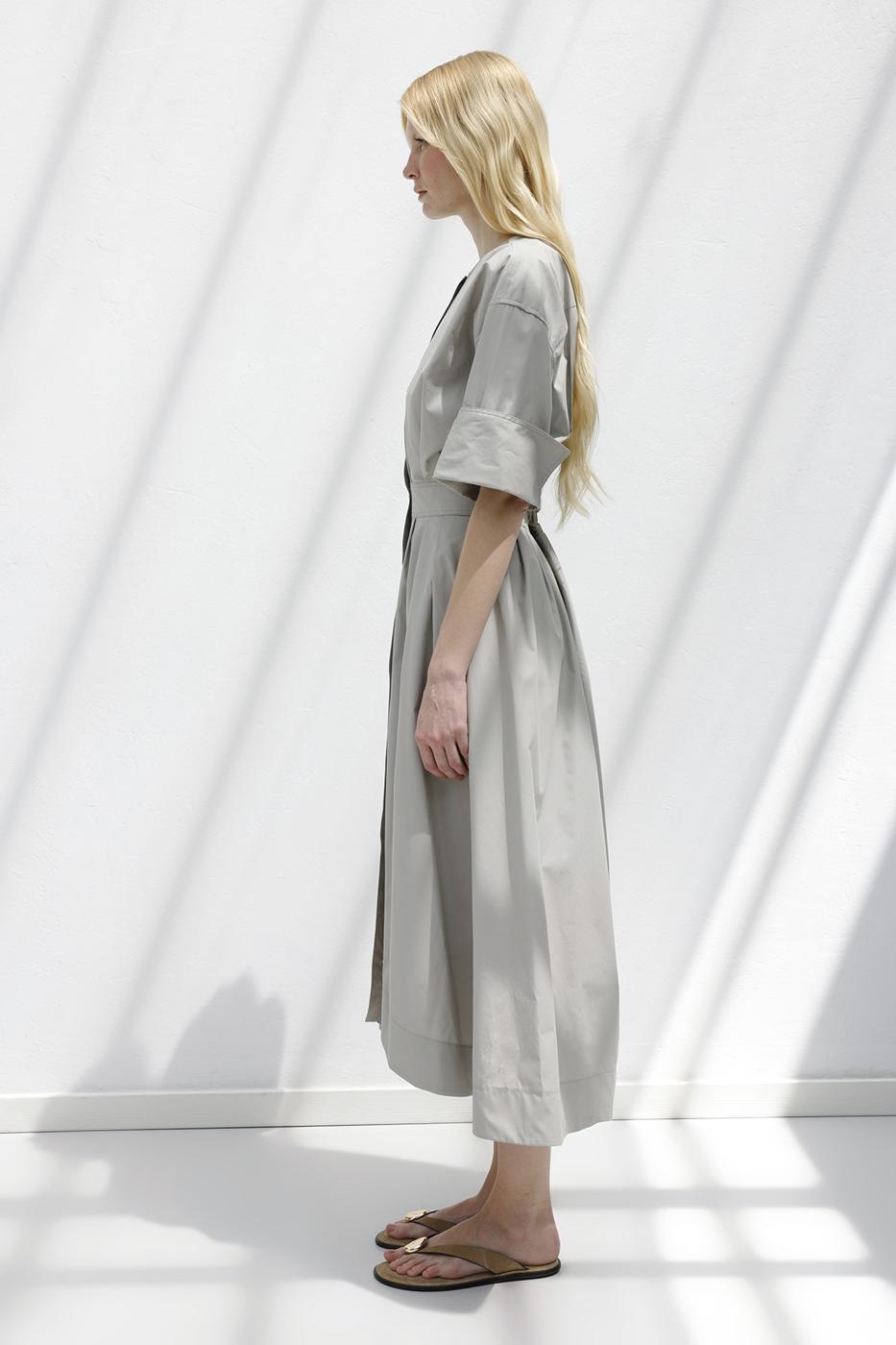 BSL Women Pleated Midi Shirt Dress - Maisons-Alfort