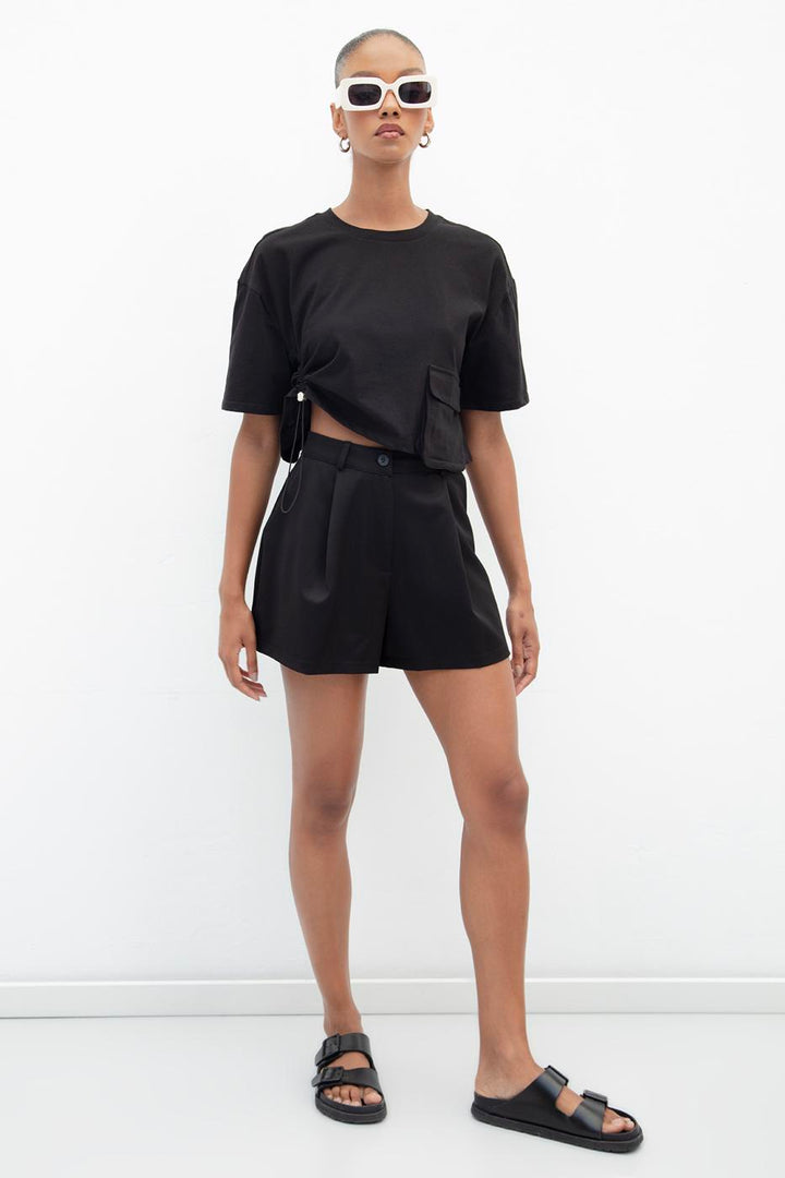 BSL Women Pleated Mini Shorts - Buzău