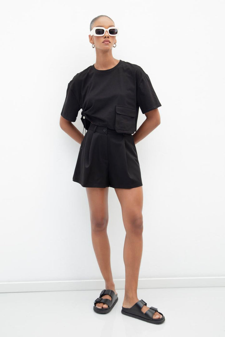 BSL Women Pleated Mini Shorts - Buzău