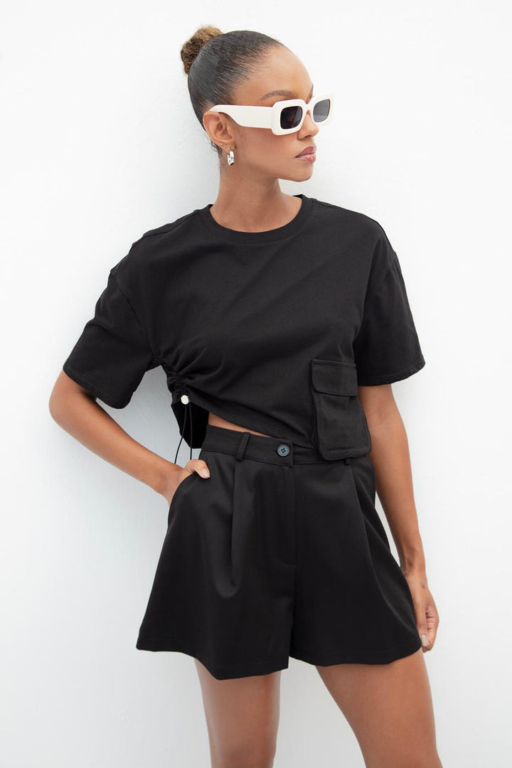 BSL Women Pleated Mini Shorts - Buzău