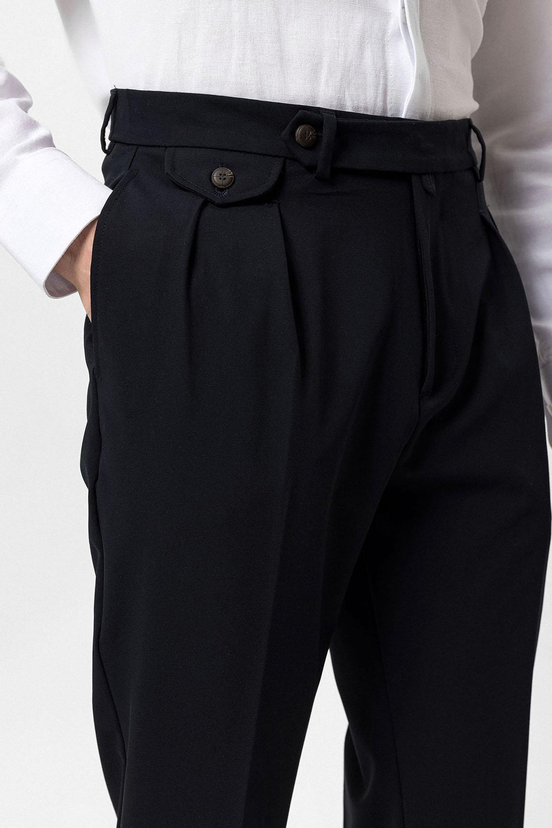 ANT Pleated High Waist Men's Trousers - Beja