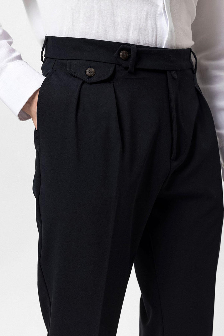 ANT Pleated High Waist Men's Trousers - Beja
