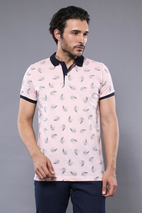 WSS Pink Printed Polo T-Shirt  - Perth