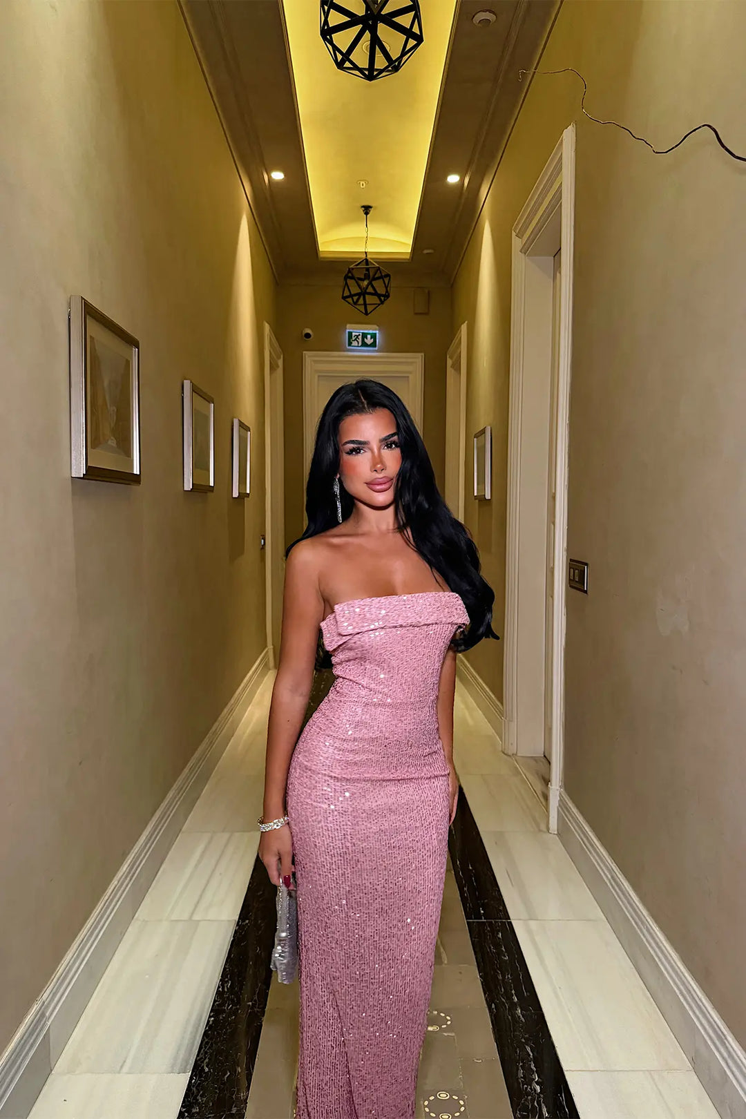 EYY Women Pink Sequin-Detail Dress - Rende